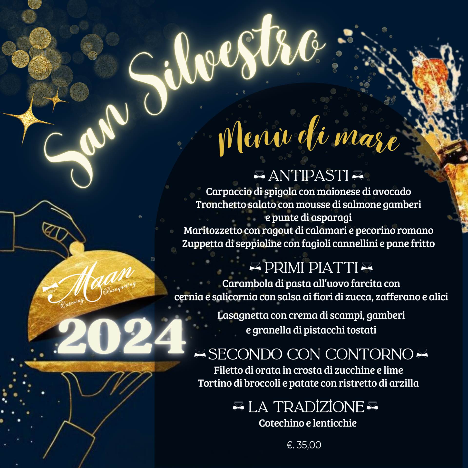 Menu Mare San Silvestro 2024